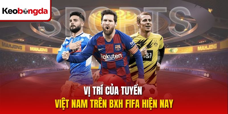 Vị trí của tuyển Việt Nam trên BXH FIFA hiện nay