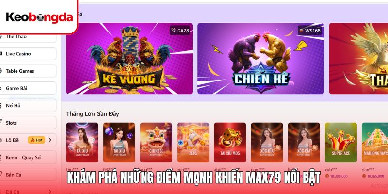 Điểm mạnh khi tiến hành trải nghiệm tại Max79