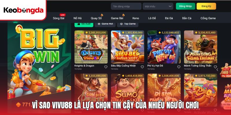 Điểm mạnh nổi bật khi khám phá nền tảng Vivu88